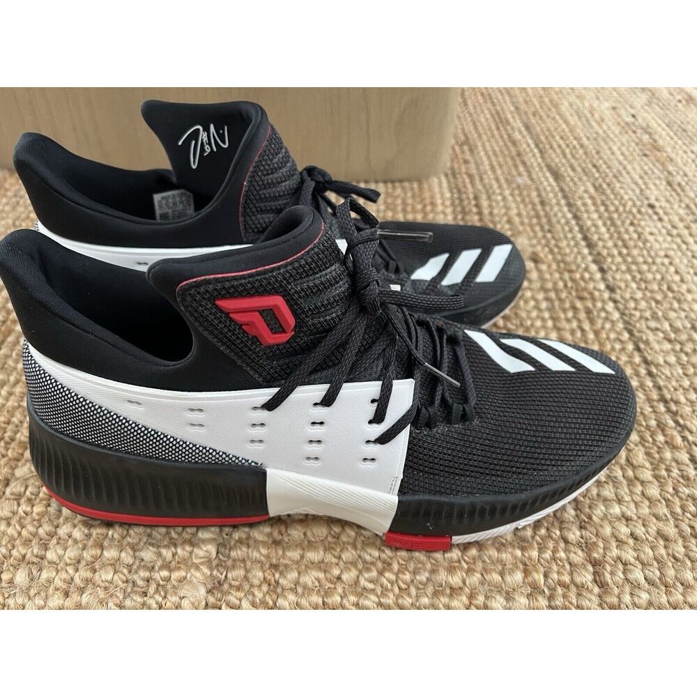 Adidas Mens Shoes Dame 3 On Tour Size 13 Black , Red , White Basketball